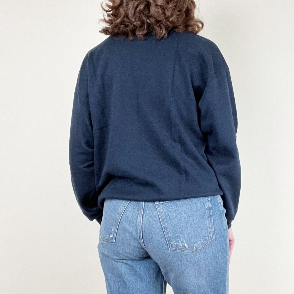 Vintage 90s Paris France Souvenir Tourist Sweatshirt Oversized Embroidered 1990s - Picture 3 of 9